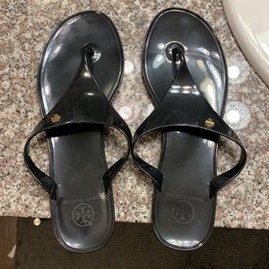 Tory Burch Black Flip Flop Sandals